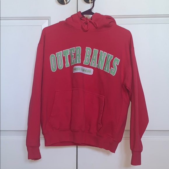 hot pink OUTER BANKS sweatshirt - Picture 1 of 6